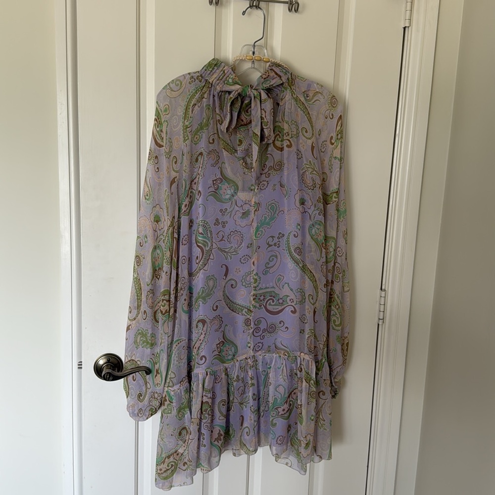 Alemais Silk lavander dress - Picture 2 of 4
